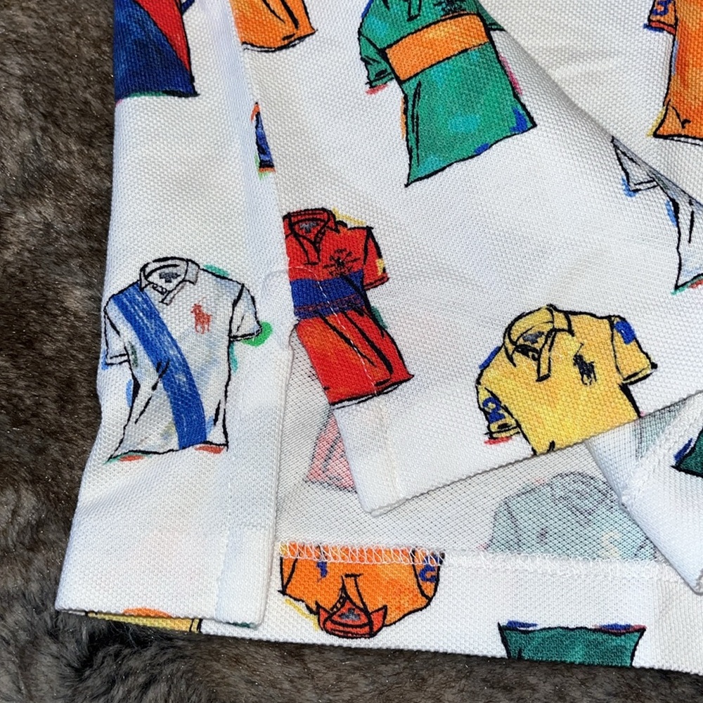 2XLT Polo Ralph Lauren Printed Shirt Cotton Bright Multicolor Mens 2XL Tall $168 - Picture 7 of 12